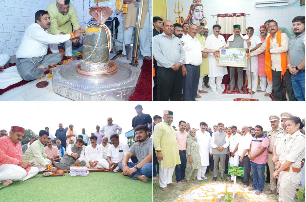 Deputy Chief Minister pays obeisance at Banaude Mahadev Temple prays for the wellbeing prosperity and happiness of the states residents